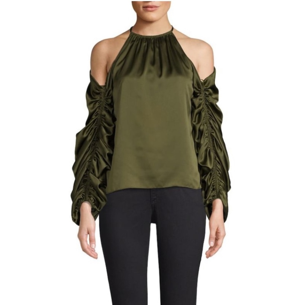 Amur Nikki Cold-Shoulder Blouse